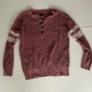 Pink Button Sweater